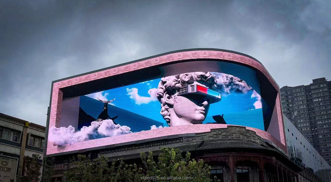 ISO9001 3D Ekrany LED zewnętrzne Wielobarwne P4.81 Do reklamy