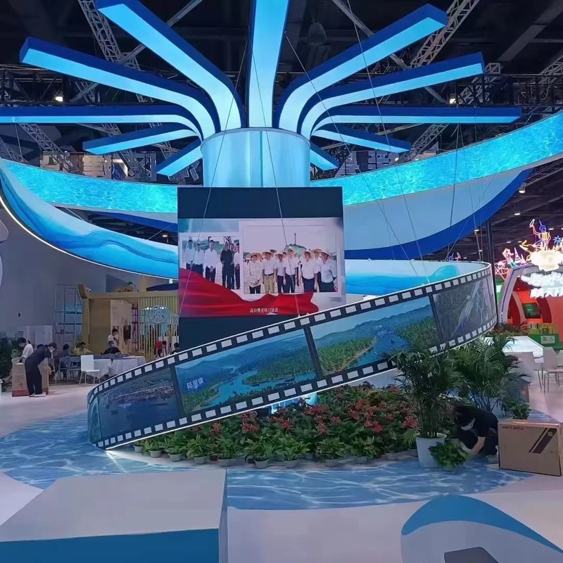 Okrągły, cienki, elastyczny ekran LED P1.8 P2 P2.5 P3 W pełnym kolorze