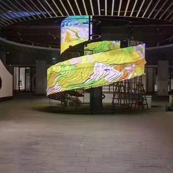 Okrągły, cienki, elastyczny ekran LED P1.8 P2 P2.5 P3 W pełnym kolorze