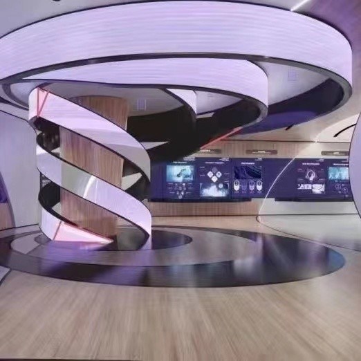 Okrągły, cienki, elastyczny ekran LED P1.8 P2 P2.5 P3 W pełnym kolorze