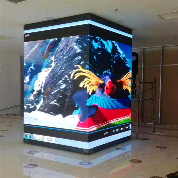 Bezproblemowy kąt wykrzywiony LED Video Wall, Ekspozycyjny LED Display Soft Module